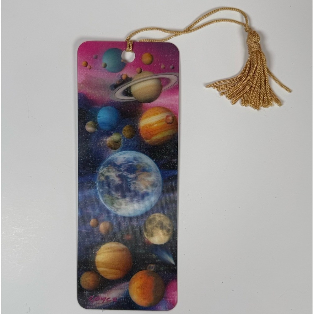 Royce B. McClure Bookmark Solar System Planets  Space Holographic "You Are Here"